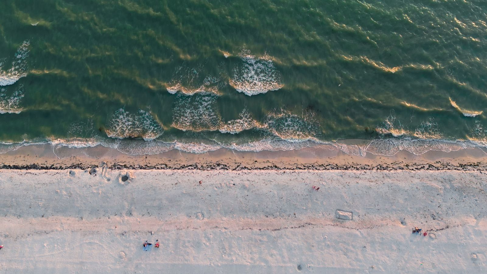 Aerial view of Sarasota Beach, Florida